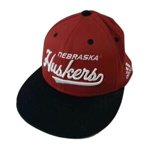 Red And Black nebraska cornhuskers Adidas Hat Aeroready College Sports L/xl
